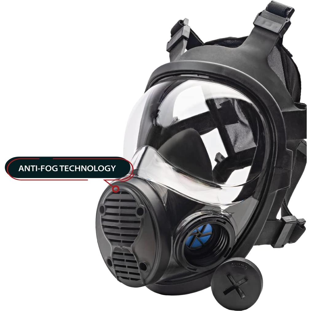 Respirador Táctico Parcil NB-100 Cara Completa Negro