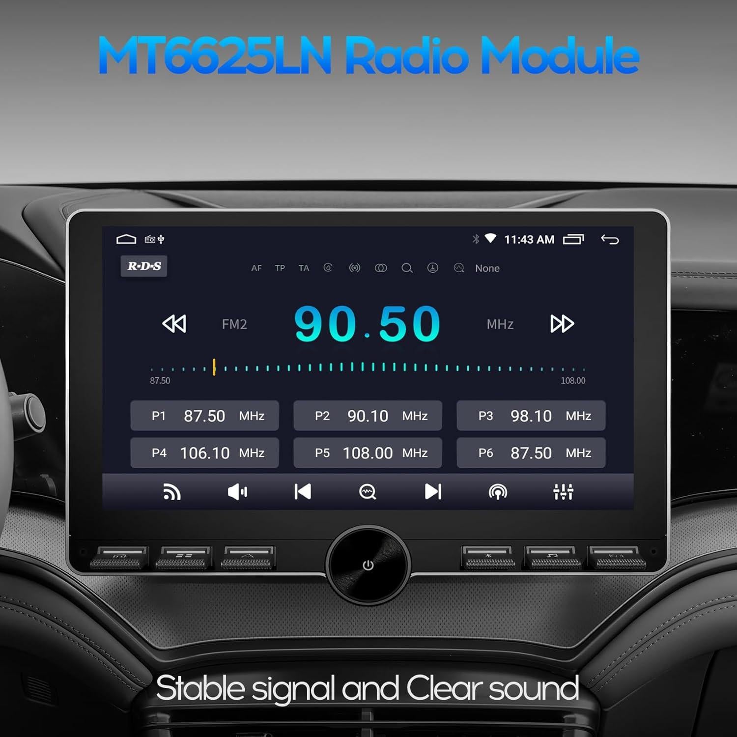 Estéreo de Coche 10" WENMENGDE Doble Din 2+32GB GPS Bluetooth