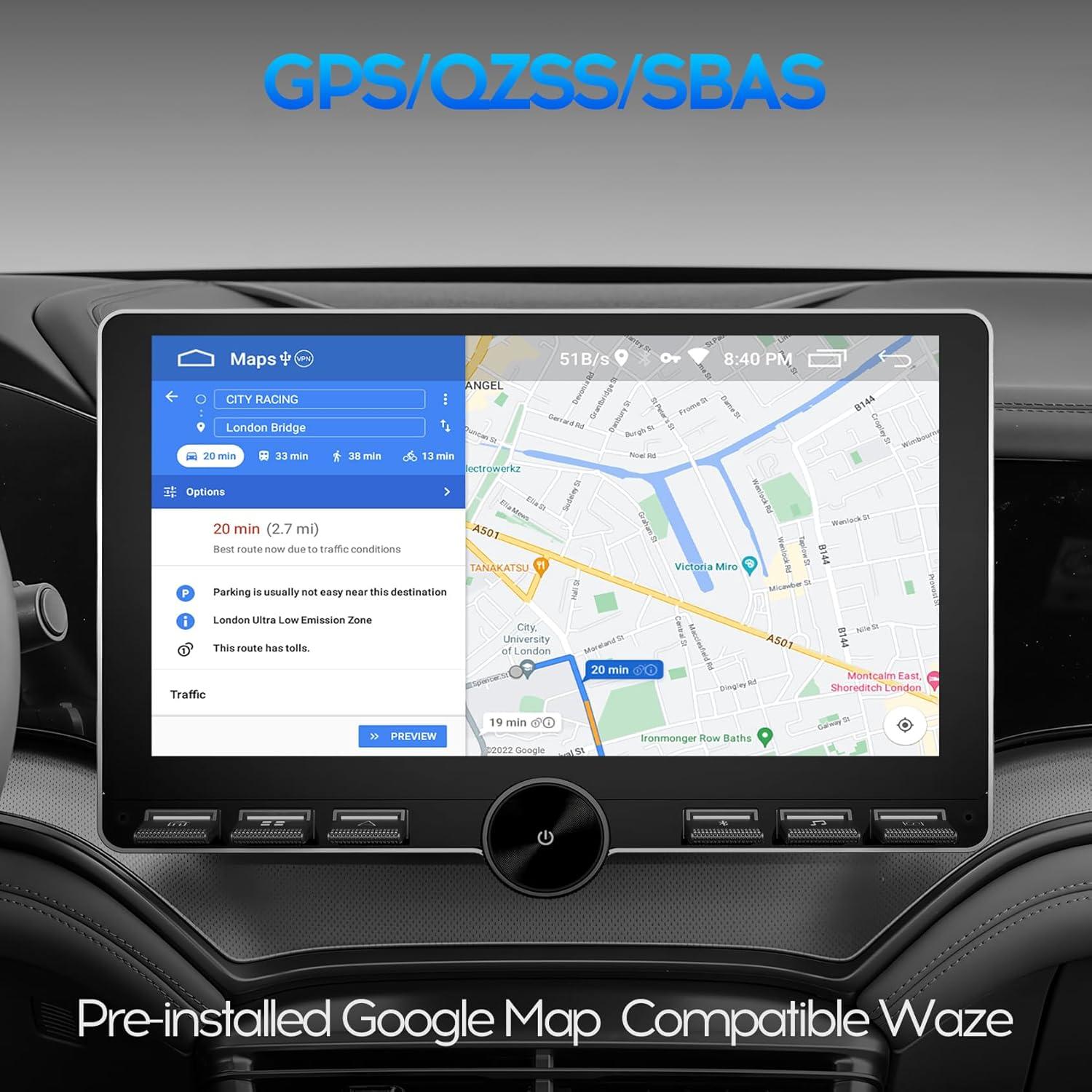 Estéreo de Coche 10" WENMENGDE Doble Din 2+32GB GPS Bluetooth