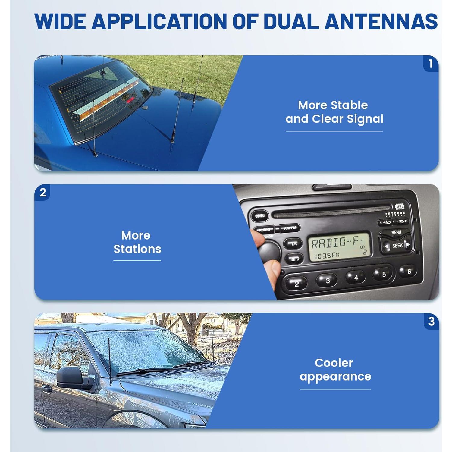 Divisor de Antena de Coche Anina Macho DIN a 2 Hembras AM FM