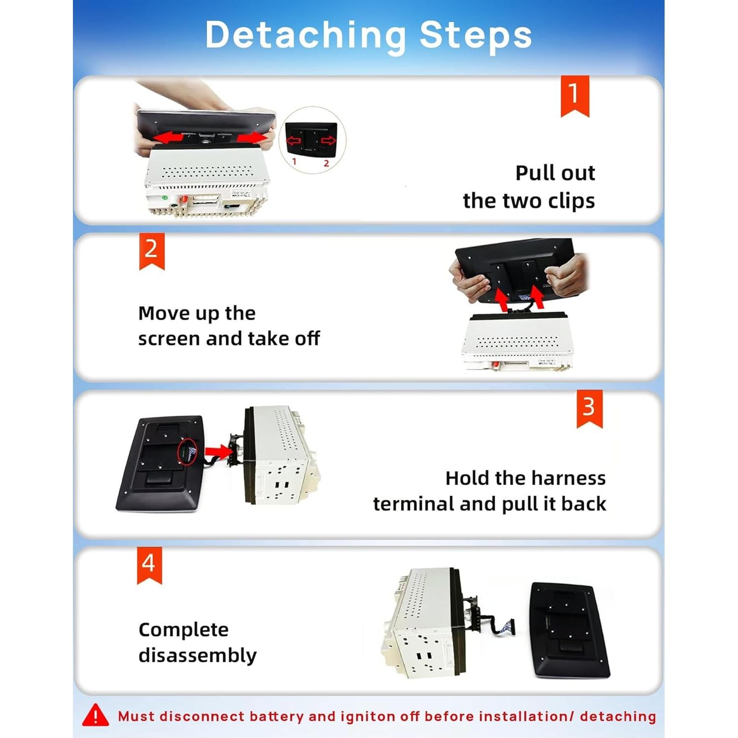 Estéreo de coche Doble DIN 10" Drnviync con Apple CarPlay y Android Auto