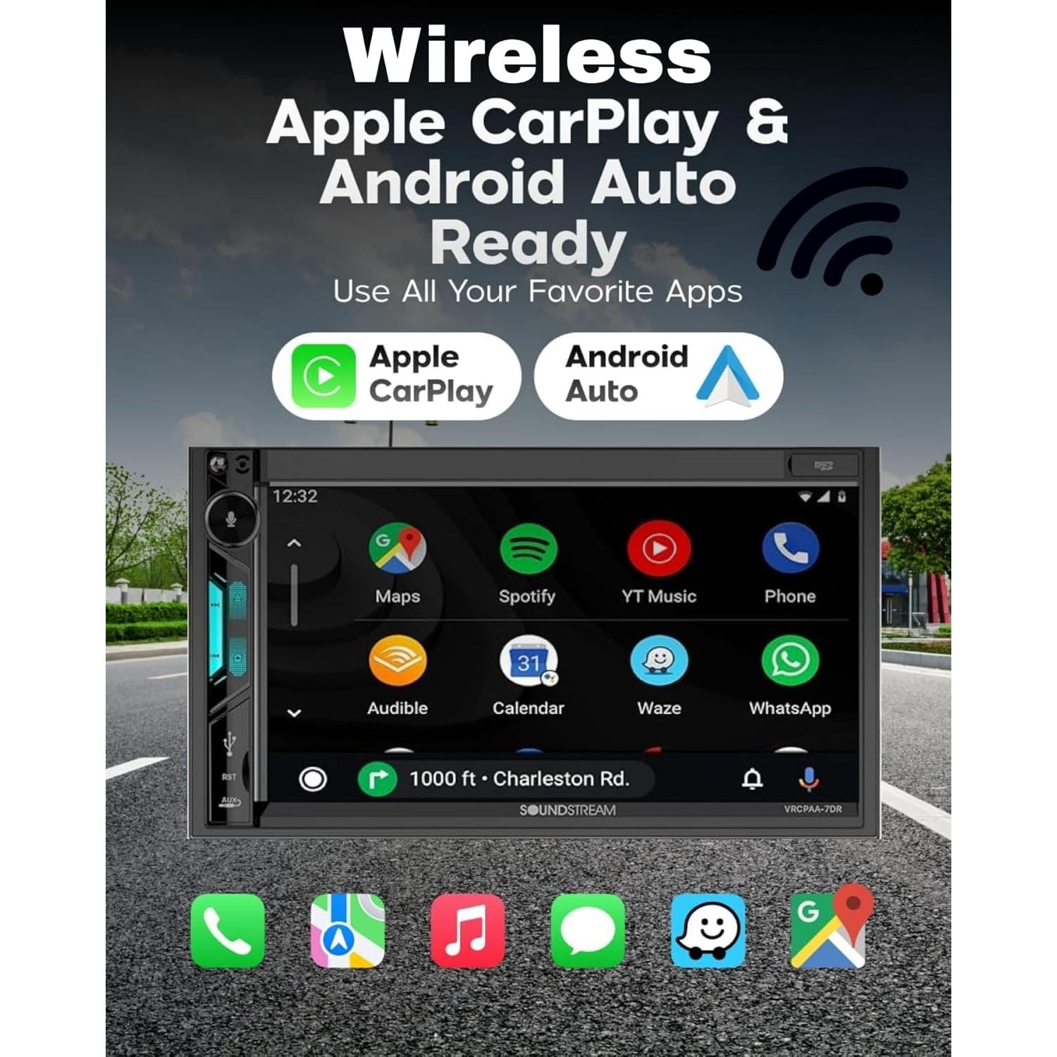 Estéreo de Coche Soundstream VRCPAA-7DR Doble DIN 7" Bluetooth