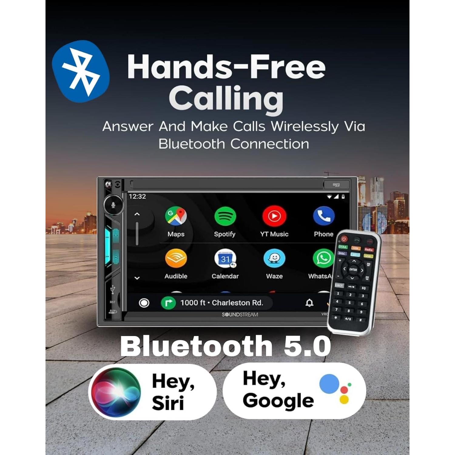 Estéreo de Coche Soundstream VRCPAA-7DR Doble DIN 7" Bluetooth