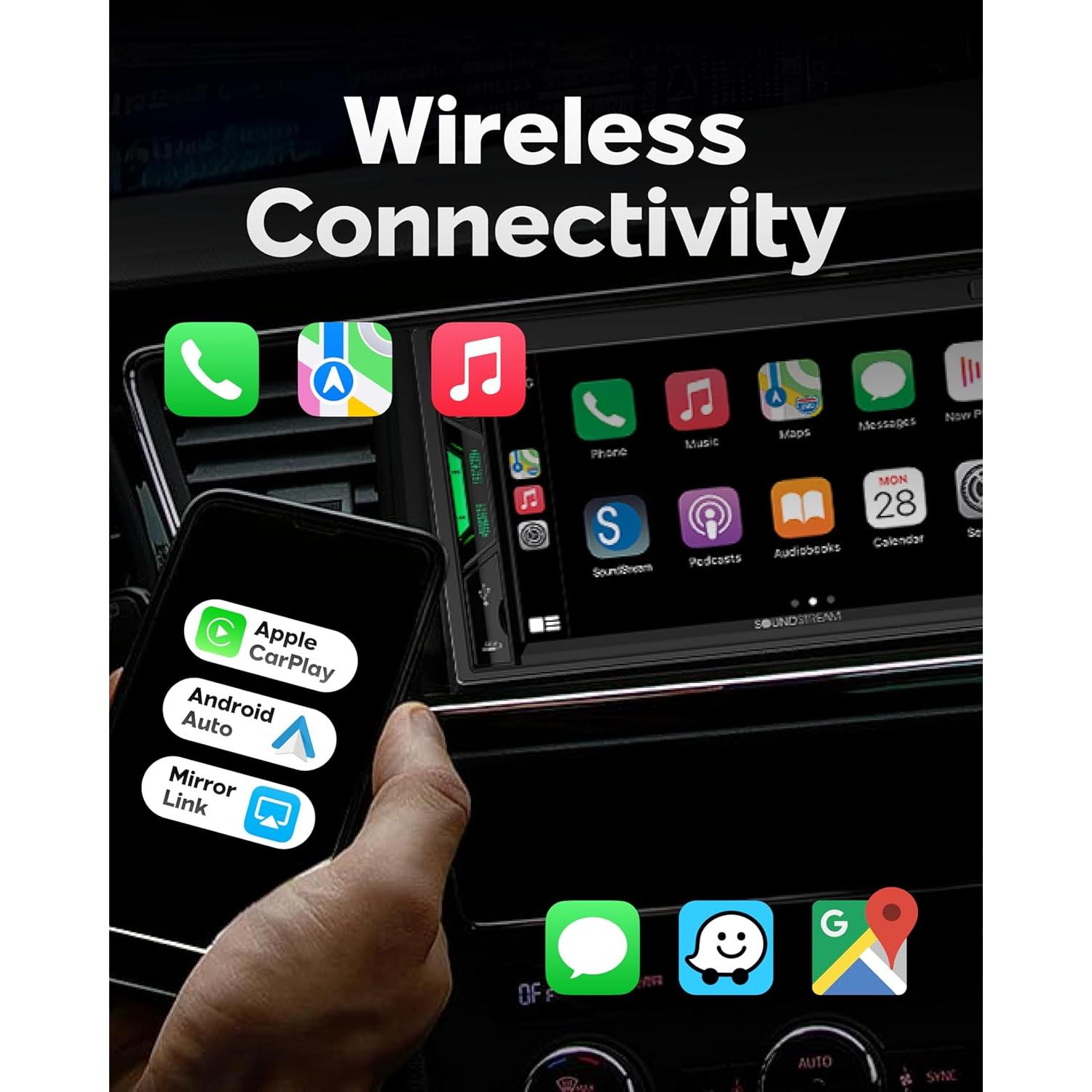 Estéreo de Coche Soundstream VRCPAA-7DR Doble DIN 7" Bluetooth