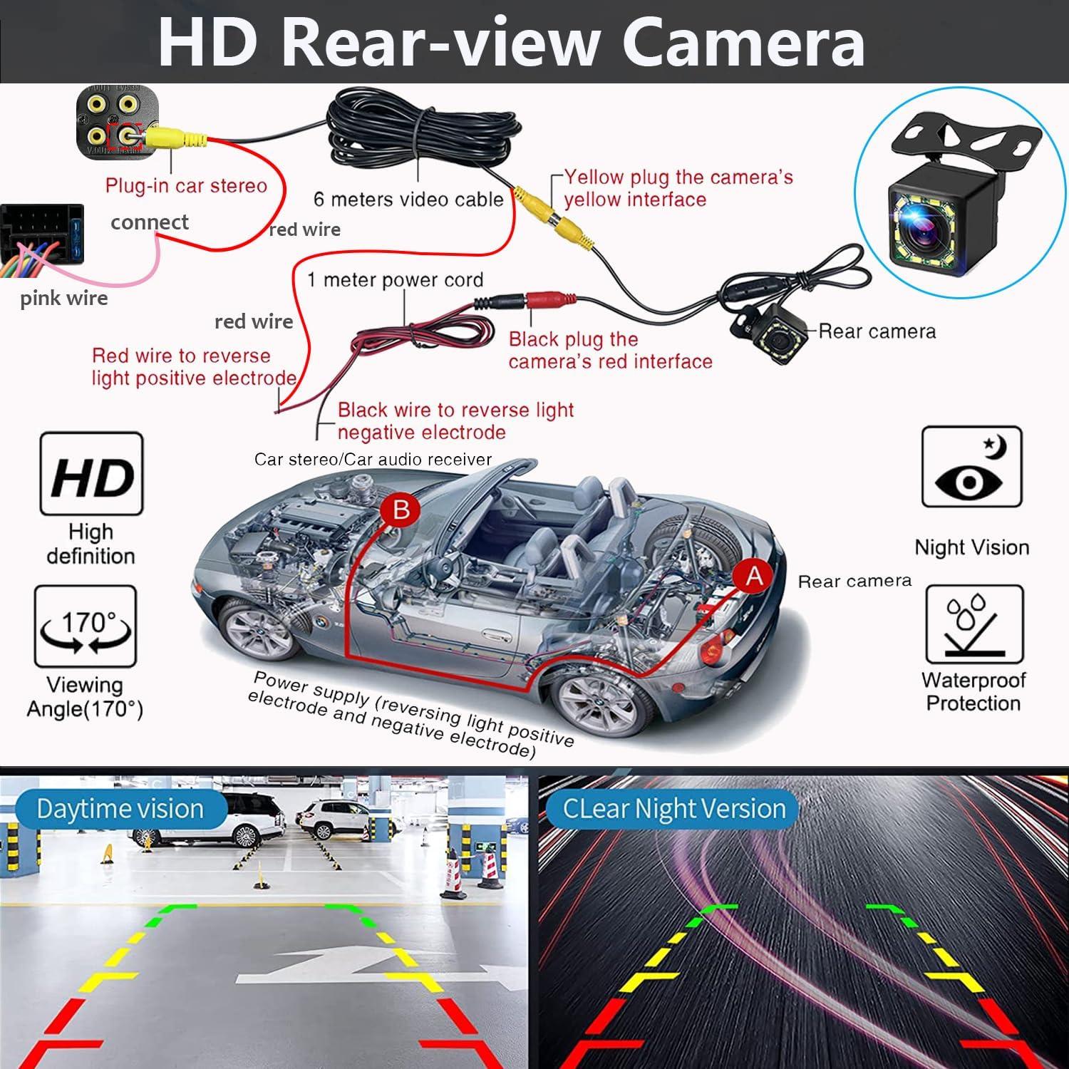 Estéreo de Coche Double Din Naifay 7" Bluetooth CarPlay Android Auto