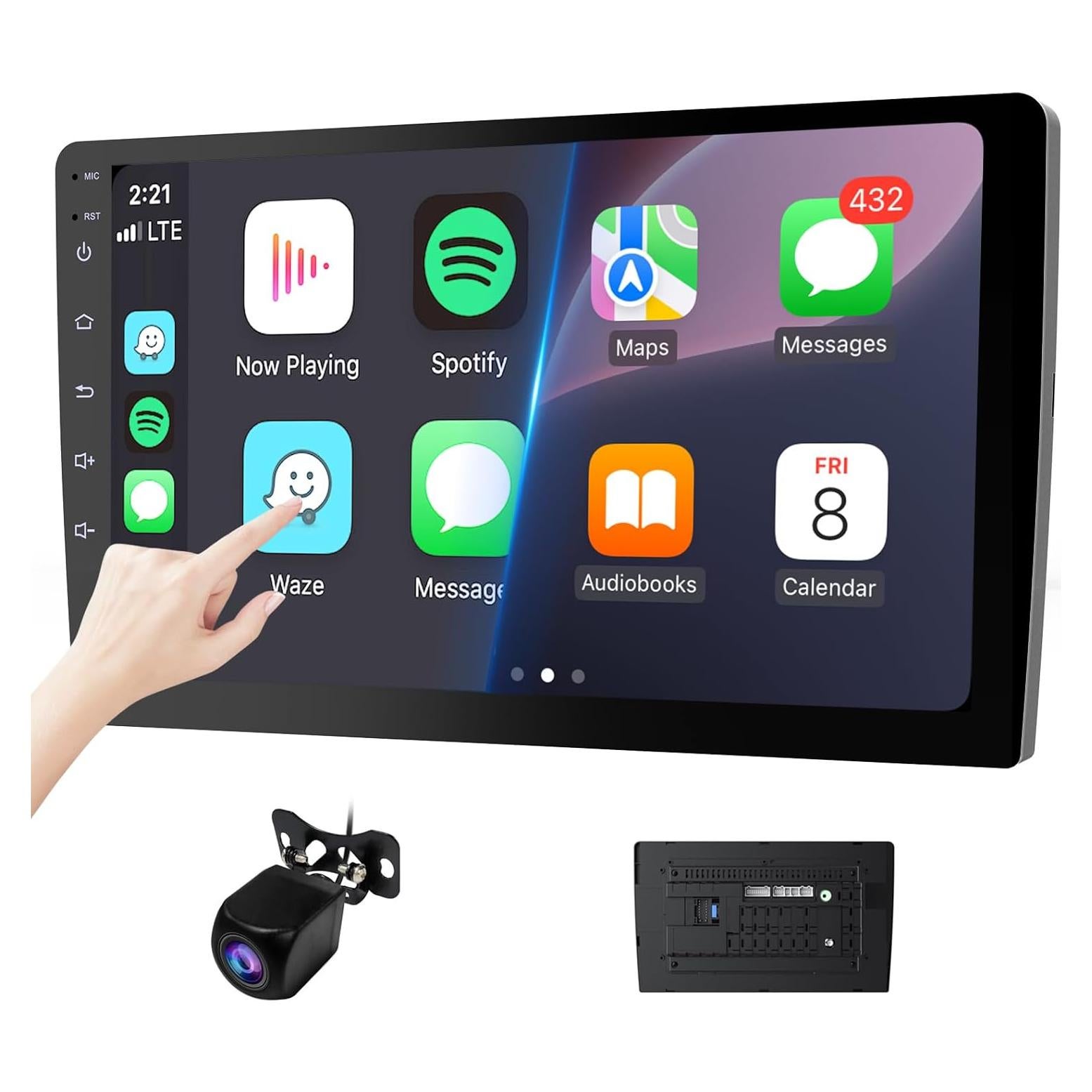 Estéreo de Coche Doble Din Haudio 10.1" Bluetooth GPS 2+64GB