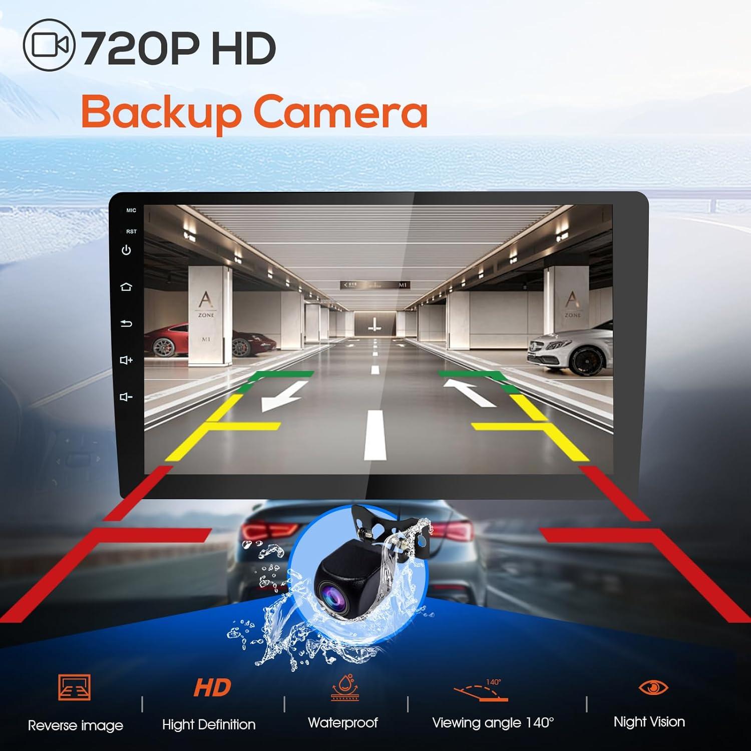 Estéreo de Coche Doble Din Haudio 10.1" Bluetooth GPS 2+64GB