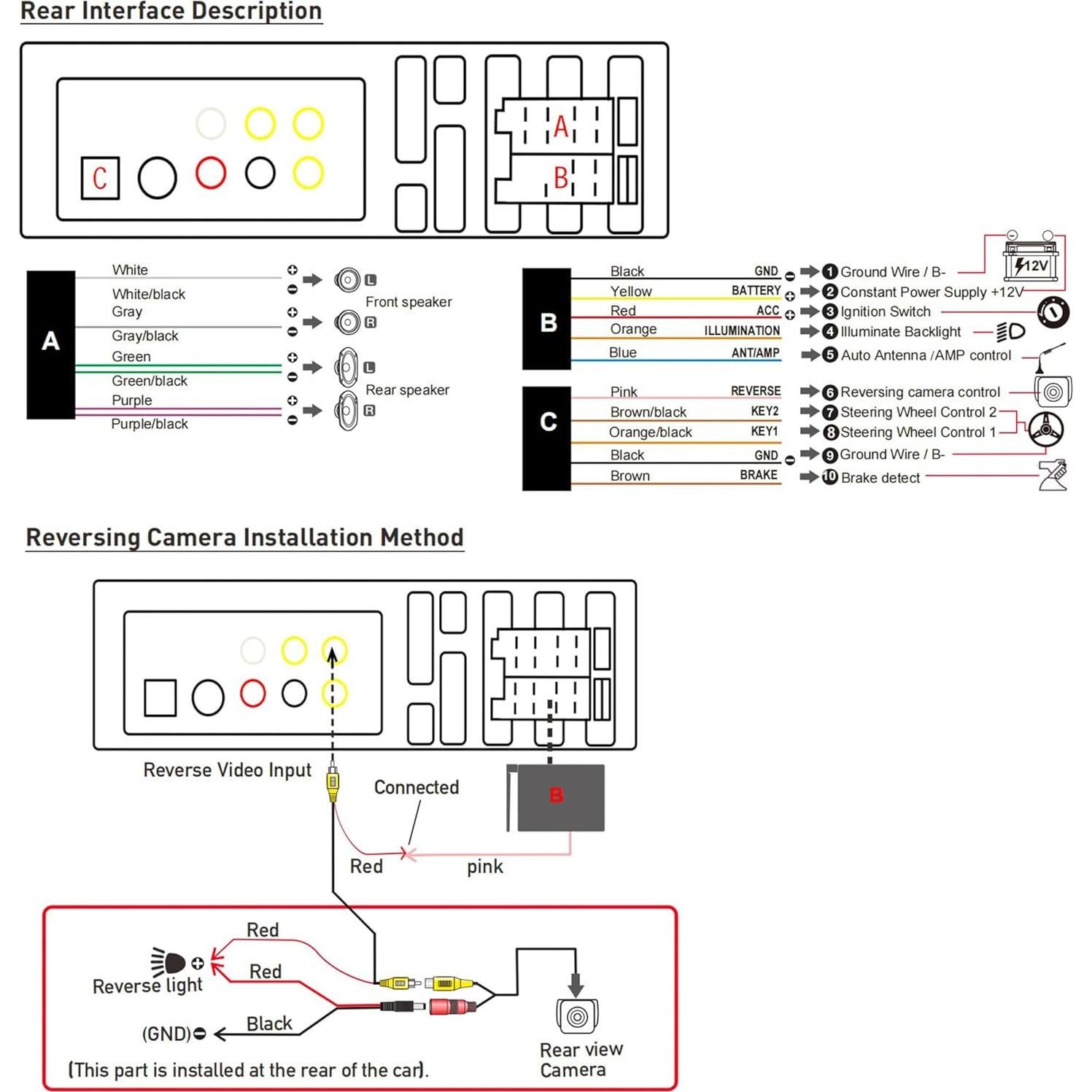 Estéreo de Coche Oeretzrac 1 DIN con Apple CarPlay y Android Auto