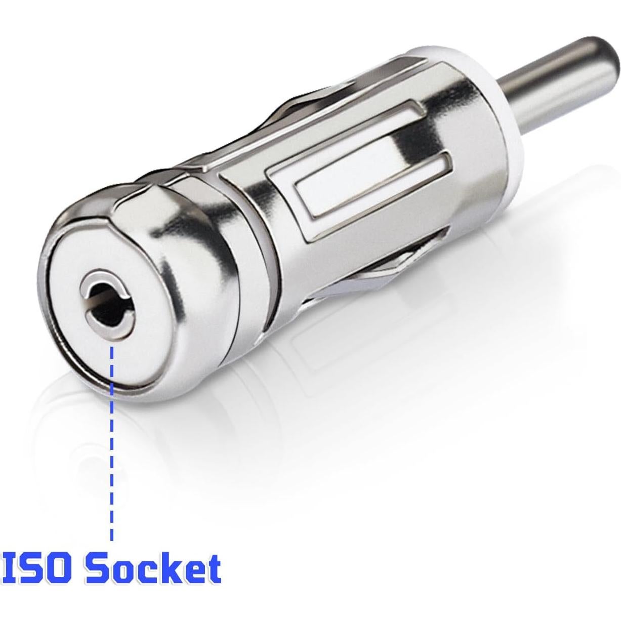 Adaptador de Antena ISO a DIN SZSAUTO - Paquete de 2