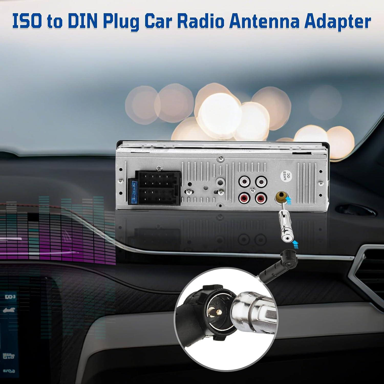 Adaptador de Antena ISO a DIN SZSAUTO - Paquete de 2