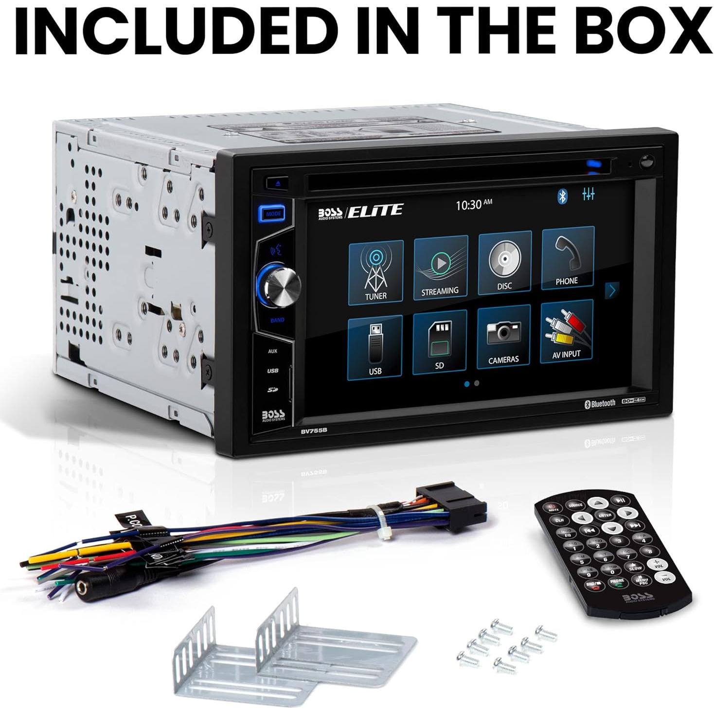 Estéreo Doble Din BOSS Audio BV755B Bluetooth 6.2" Pantalla Táctil