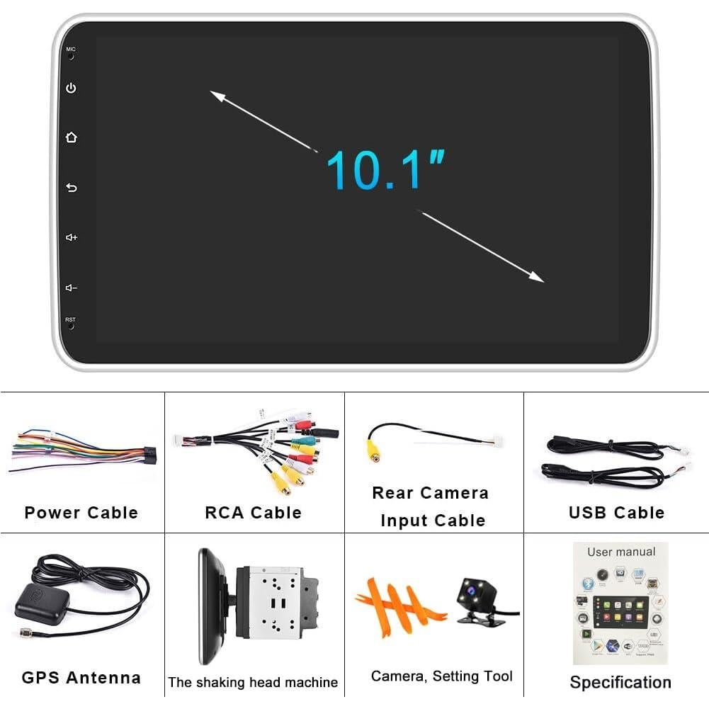 Estéreo de coche Android 13 GOJOHO 10.1" HD 2GB RAM 32GB ROM