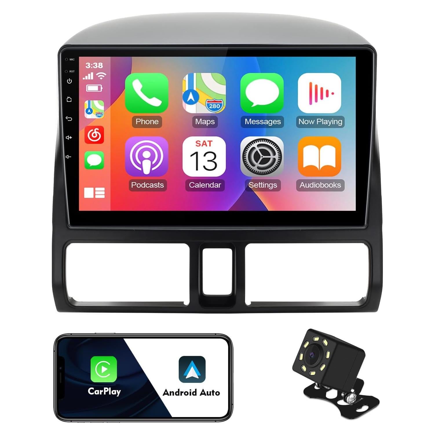 Estéreo de Coche FeirTon Android 12 Doble Din 9" para Honda CR-V 2002-2006