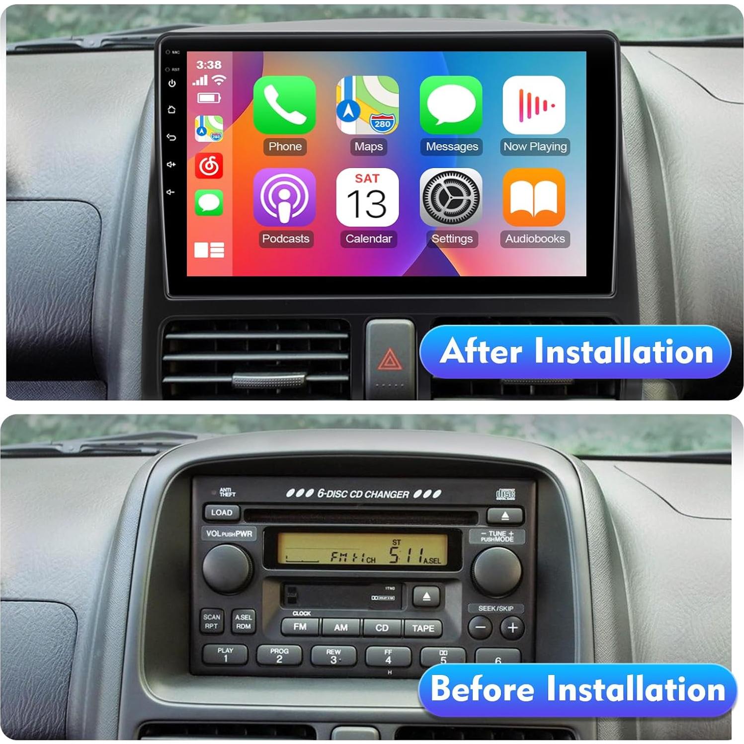 Estéreo de Coche FeirTon Android 12 Doble Din 9" para Honda CR-V 2002-2006