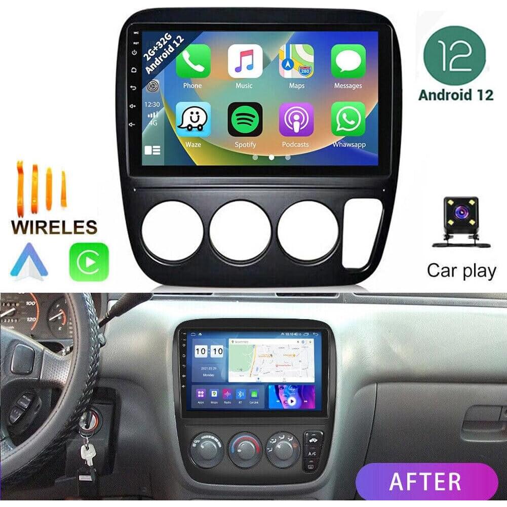 Estéreo Doble Din Hiolpen Android 13 para Honda CRV 1995-2001