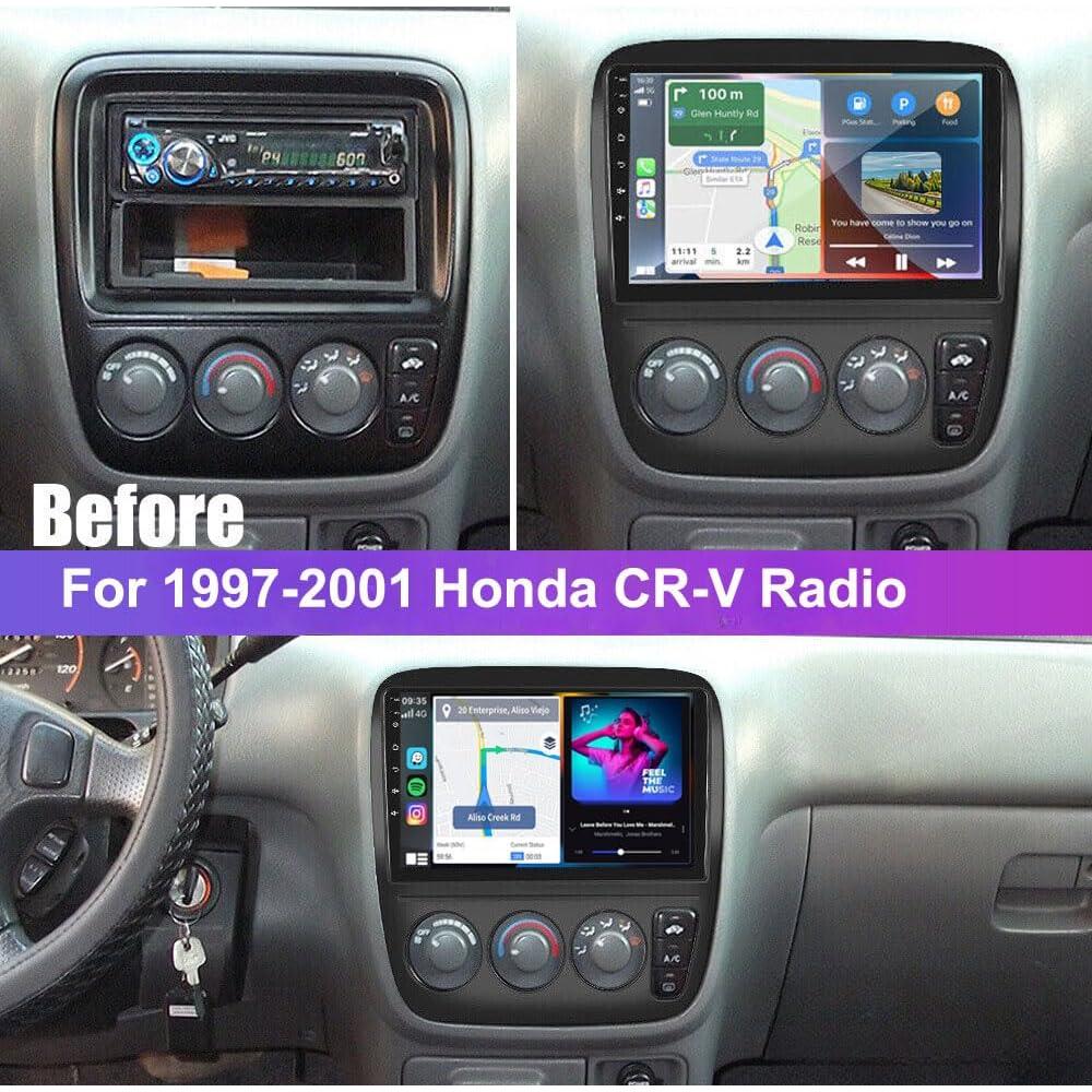 Estéreo Doble Din Hiolpen Android 13 para Honda CRV 1995-2001