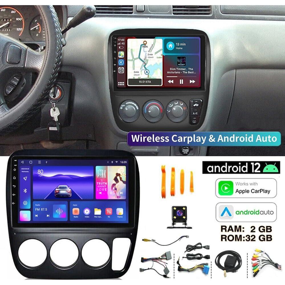 Estéreo Doble Din Hiolpen Android 13 para Honda CRV 1995-2001