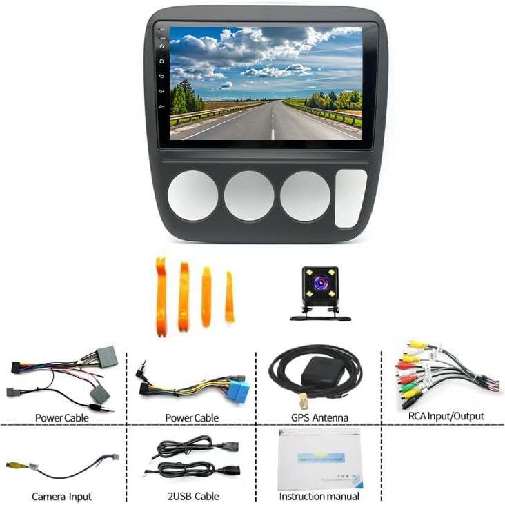 Estéreo Doble Din Hiolpen Android 13 para Honda CRV 1995-2001