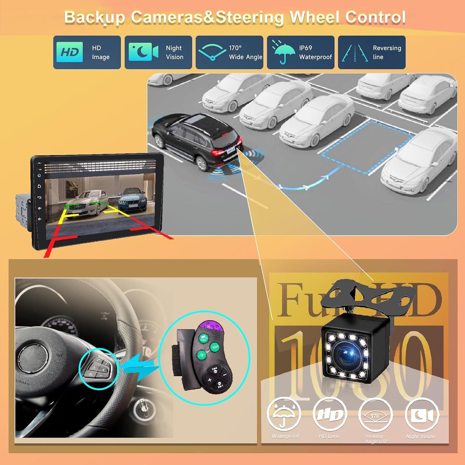 Estéreo de Coche Oeretzrac 9113W 9" HD IPS Bluetooth 5.2