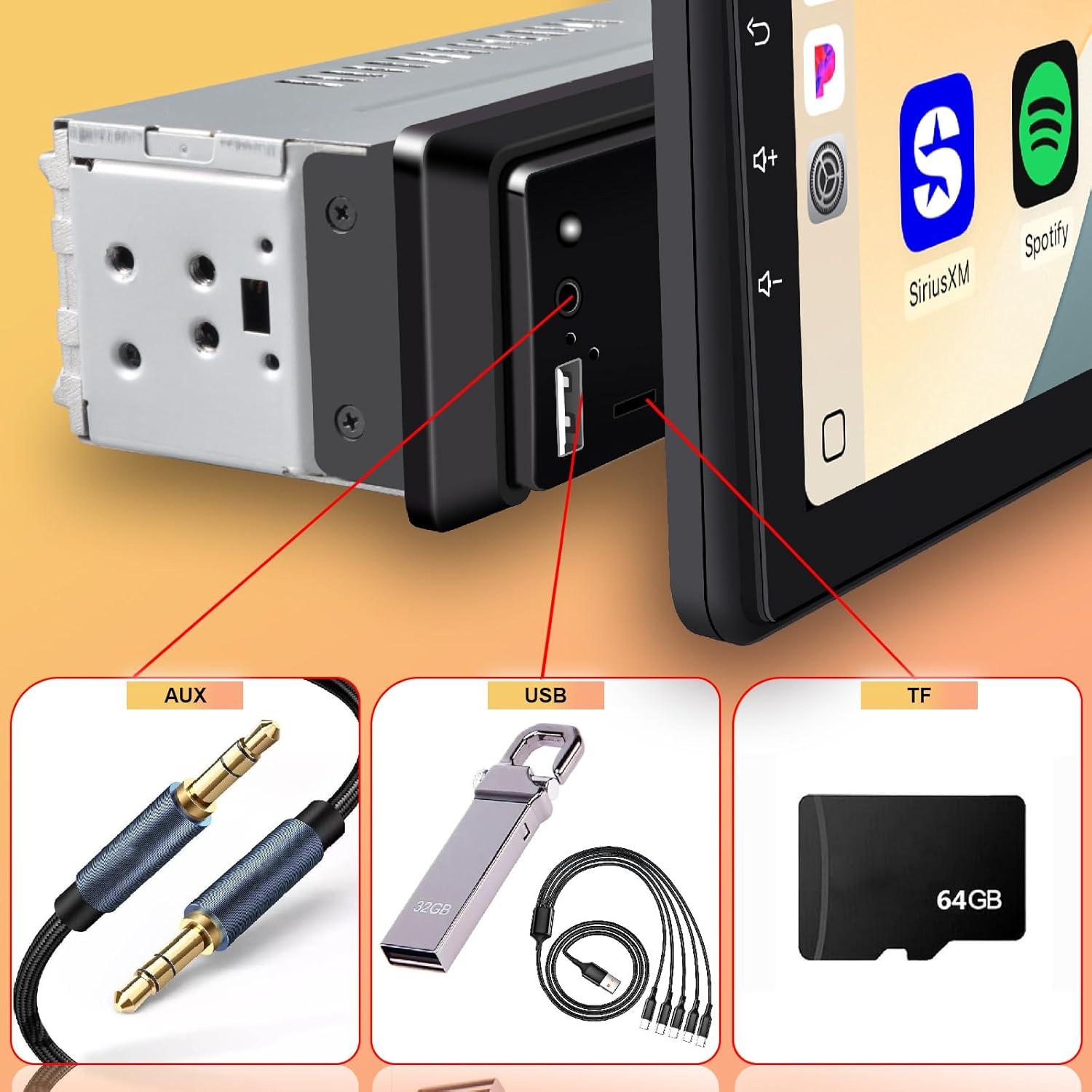 Estéreo de Coche Oeretzrac 9113W 9" HD IPS Bluetooth 5.2