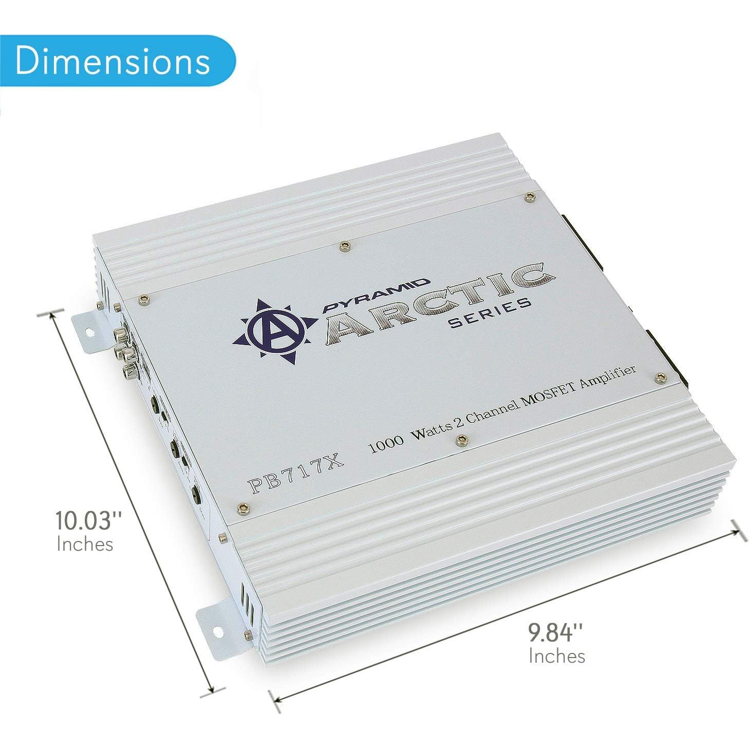 Amplificador Estéreo para Auto Pyramid PB717X 1000W 2 Canales