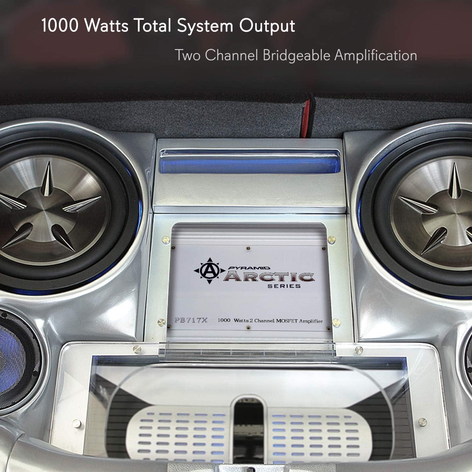 Amplificador Estéreo para Auto Pyramid PB717X 1000W 2 Canales