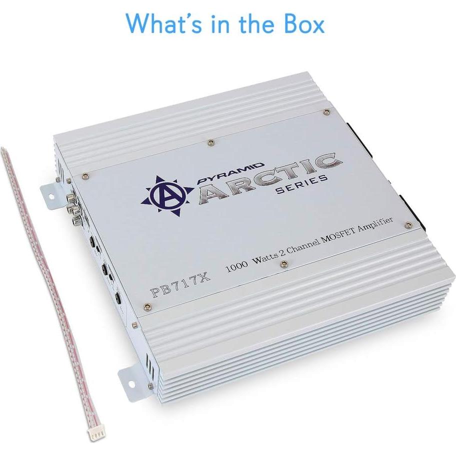 Amplificador Estéreo para Auto Pyramid PB717X 1000W 2 Canales