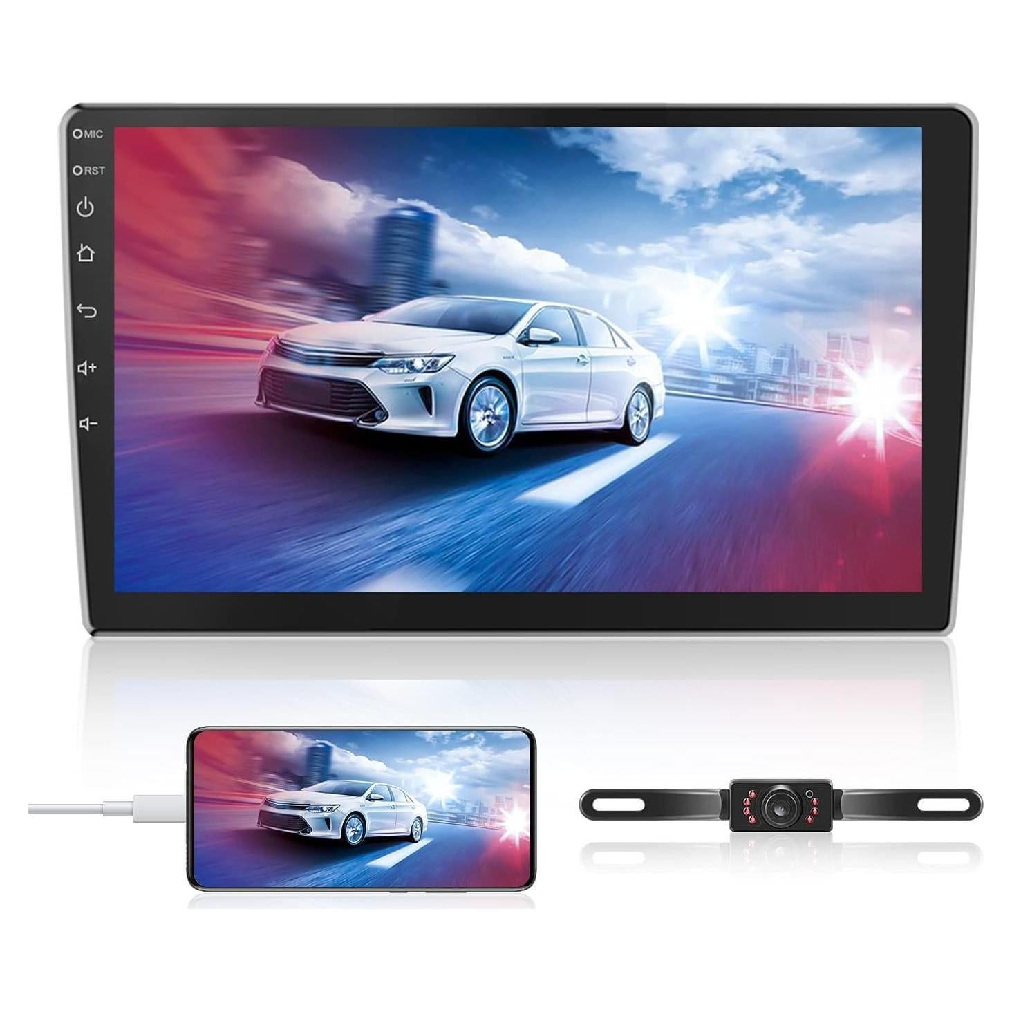 Receptor de Radio Estéreo para Auto Liehuzhekeji 10.1" HD