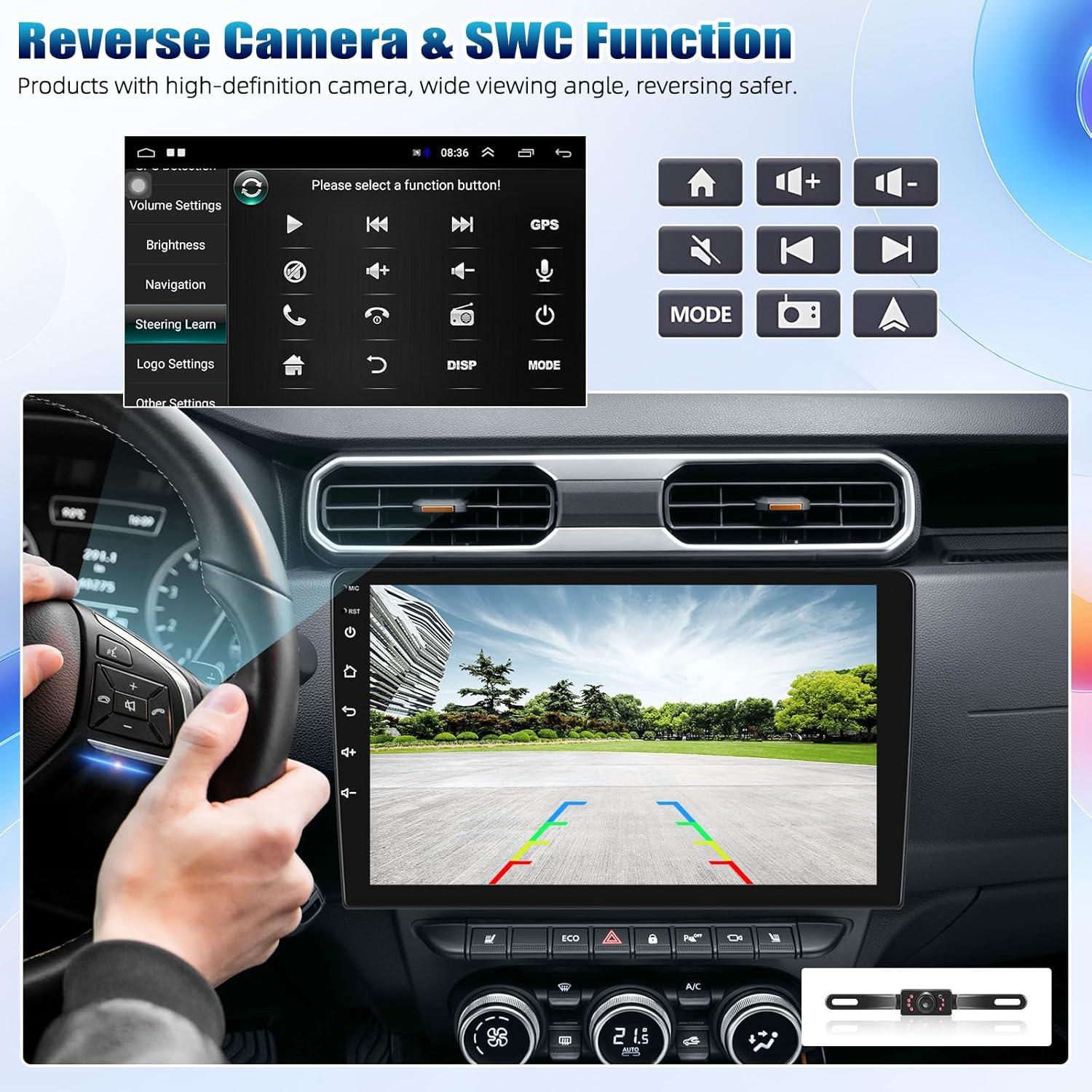 Receptor de Radio Estéreo para Auto Liehuzhekeji 10.1" HD