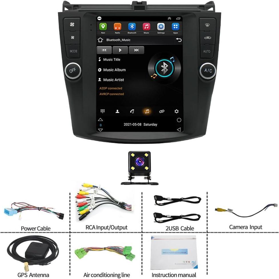 Estéreo de Coche Loddery 9.7" Android 13 para Honda Accord 2003-2007