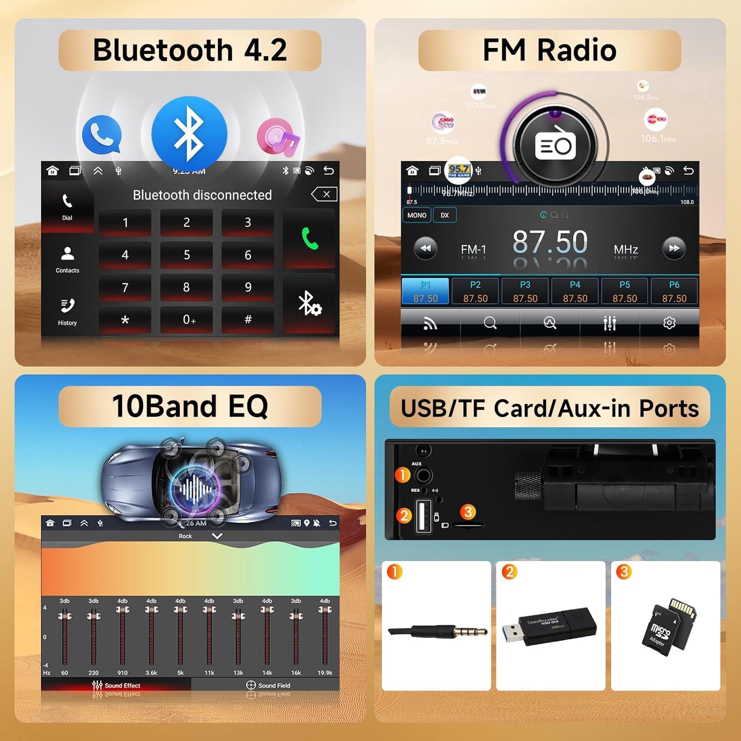 Radio de Coche 10.4" METEESER para VW Seat Golf Jetta con CarPlay