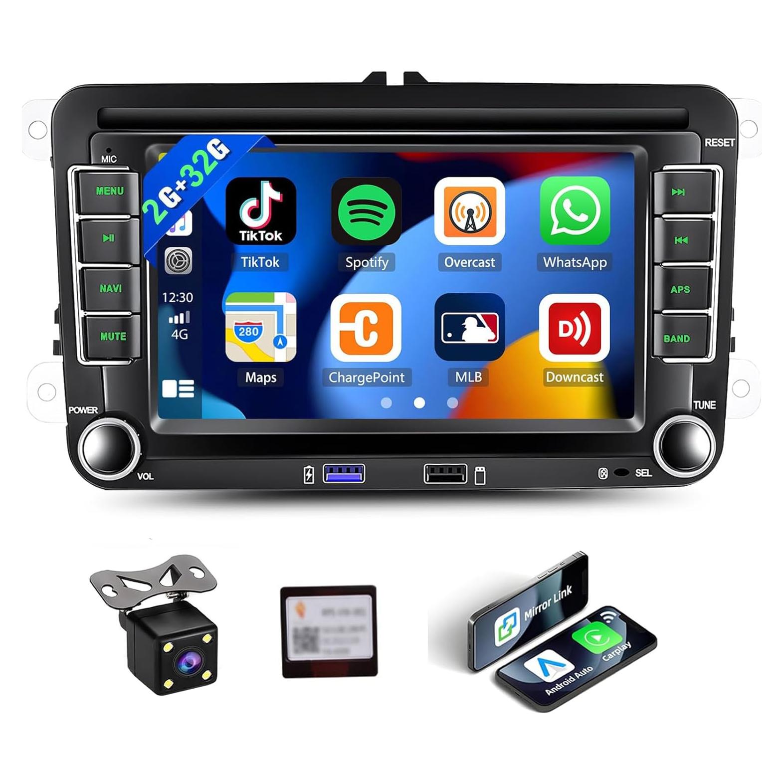 Estéreo de Coche Android 7" UNITOPSCI 2GB RAM 32GB VW