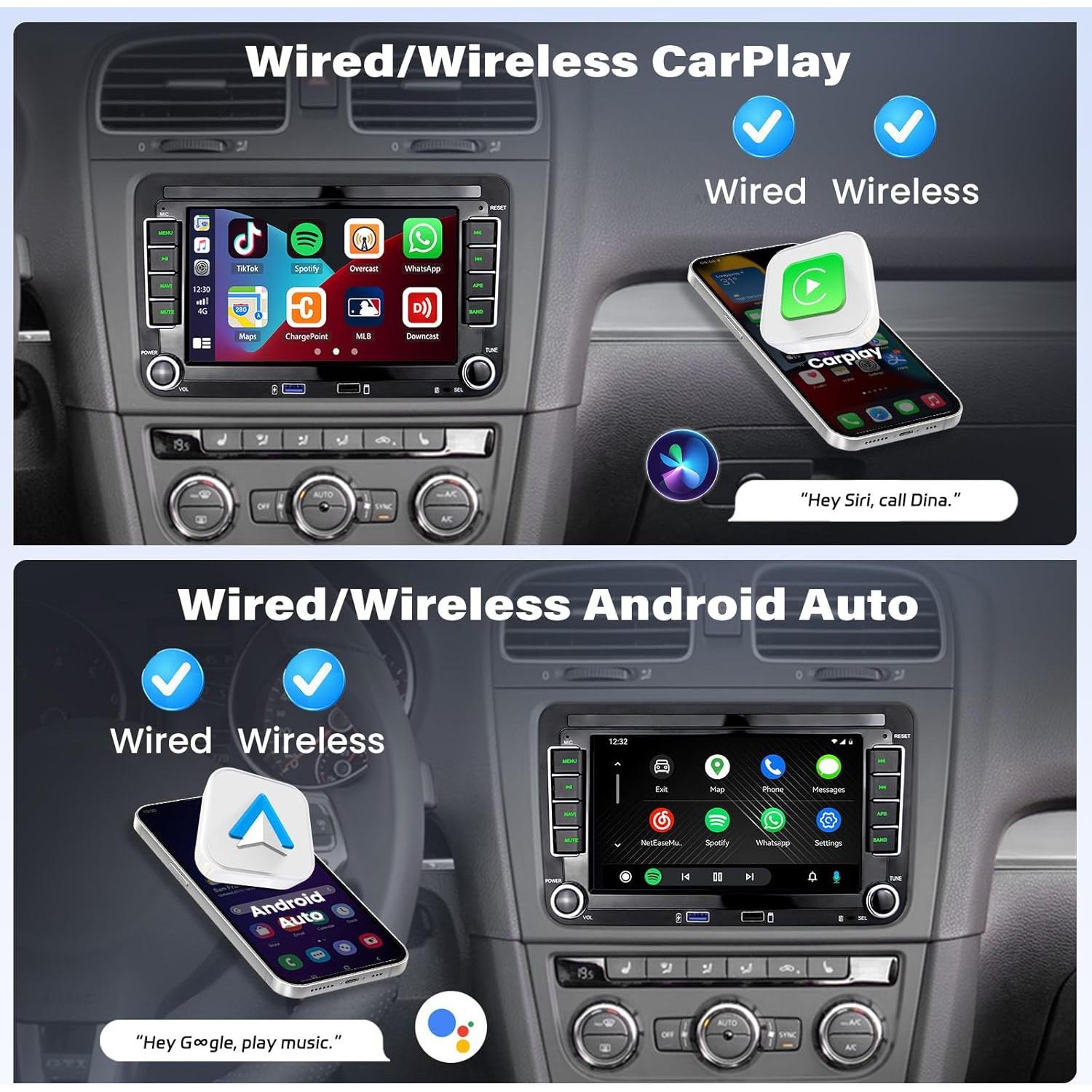 Estéreo de Coche Android 7" UNITOPSCI 2GB RAM 32GB VW