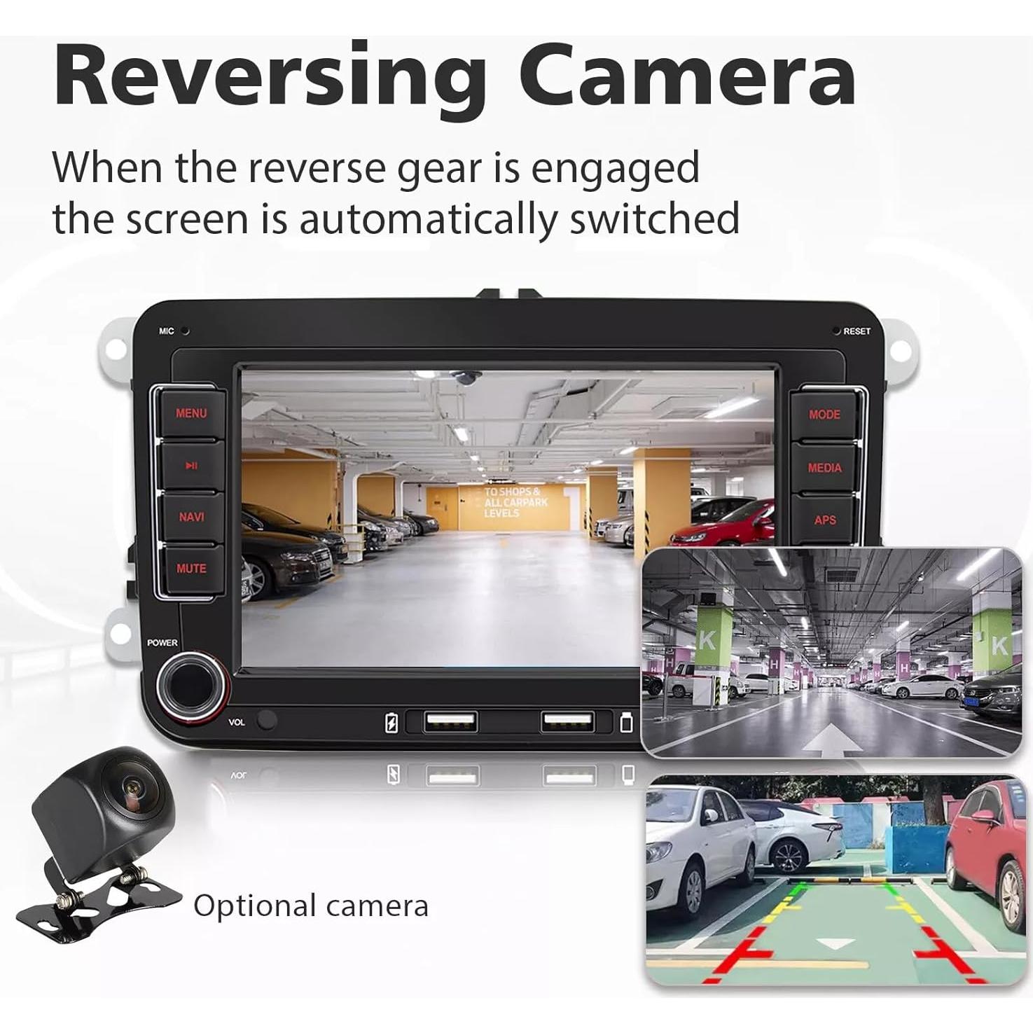 Estéreo Doble Din GOJOHO 7" Android 13 para VW con GPS y Bluetooth