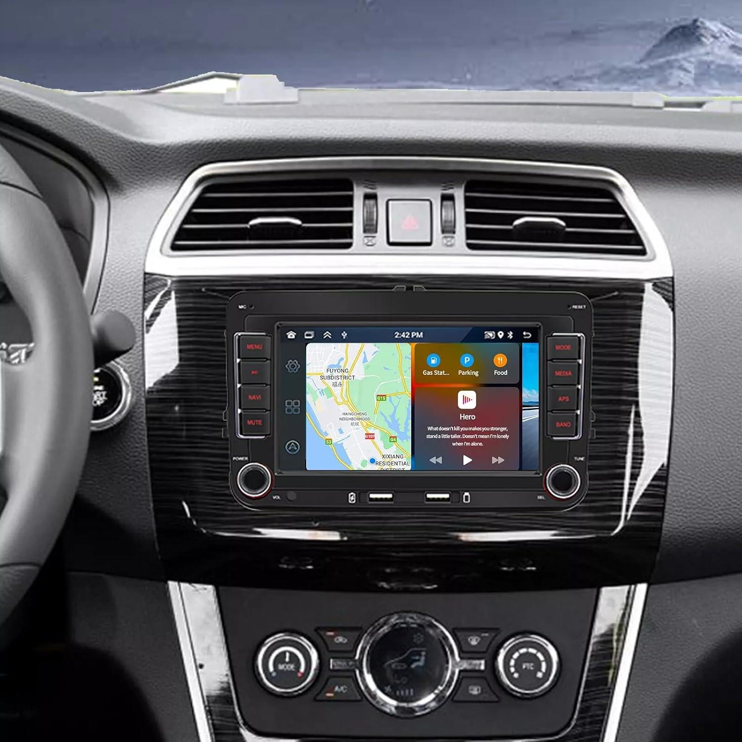 Estéreo Doble Din GOJOHO 7" Android 13 para VW con GPS y Bluetooth