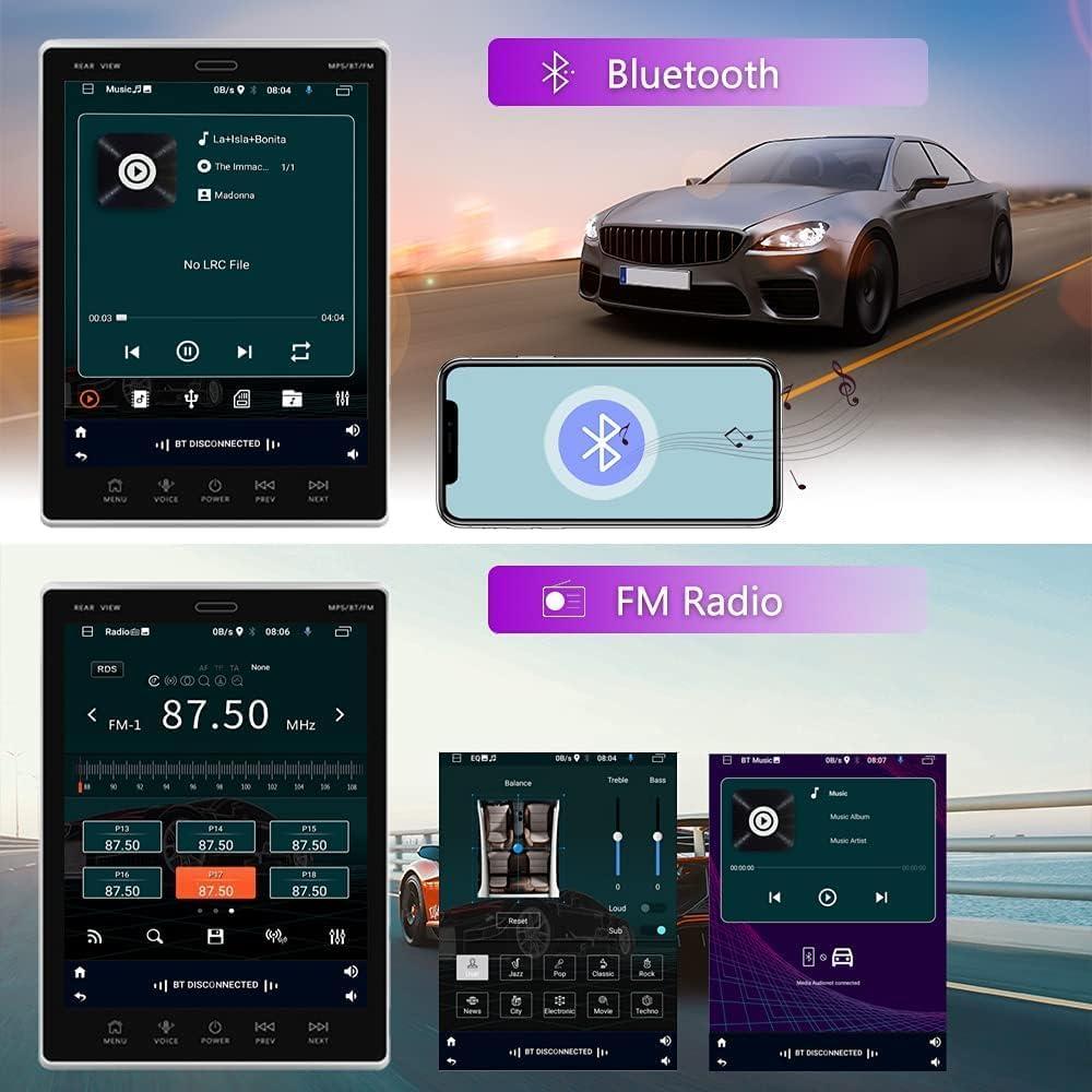 Radio de Coche Android 15 Hikity 9.5" Pantalla Táctil GPS Bluetooth
