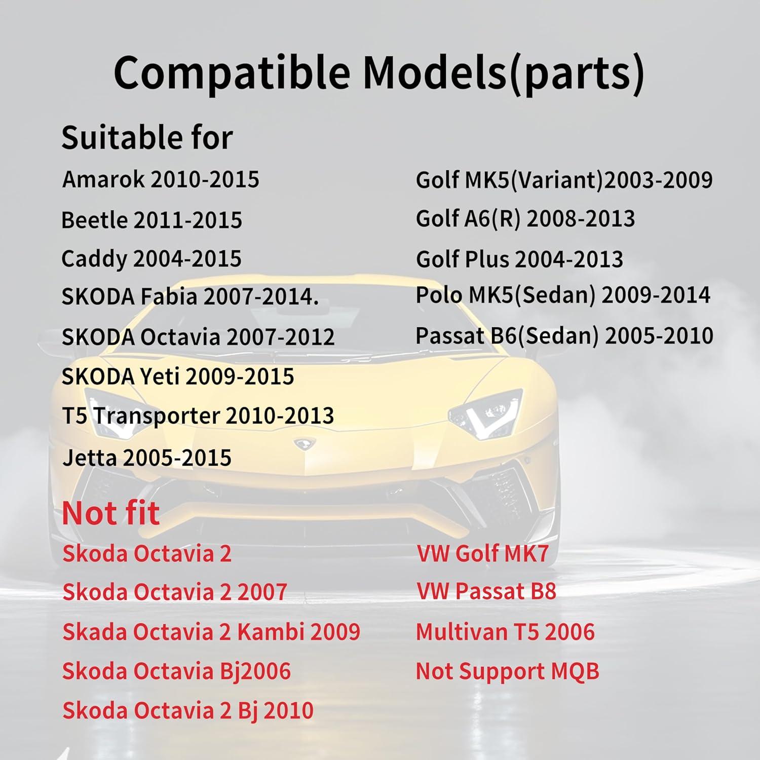 Estéreo de Coche Doble DIN Prideoy 7" para Volkswagen/Seat