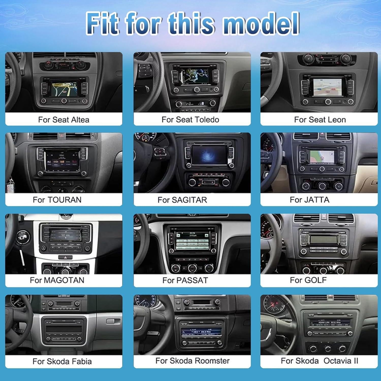 Radio Estéreo Doble Din Slakerbe 9" Android 14 GPS Bluetooth