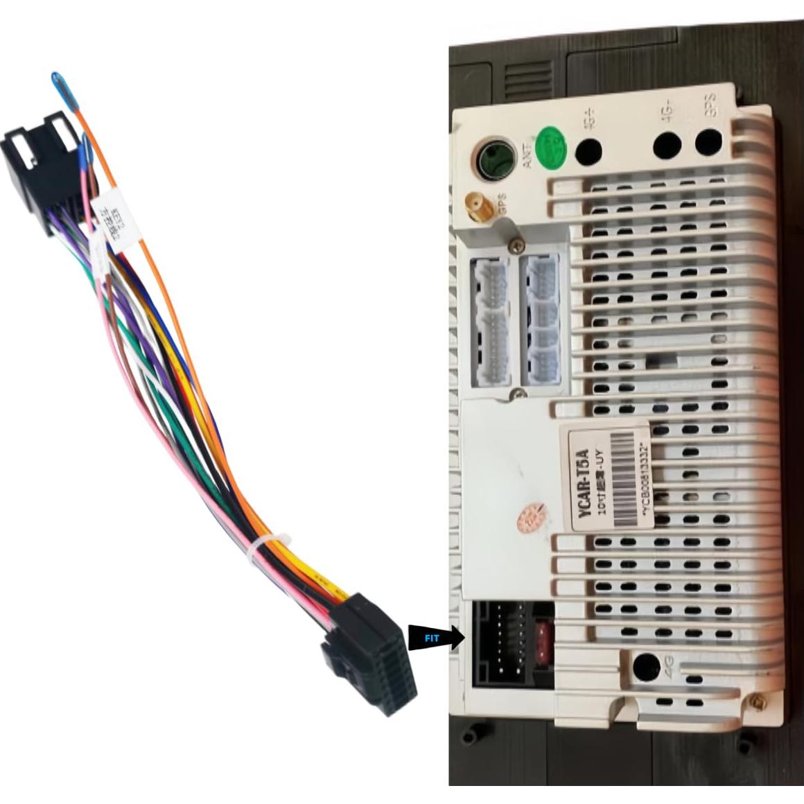 Cable Adaptador ISO 16 Pines para Estéreo Android VW