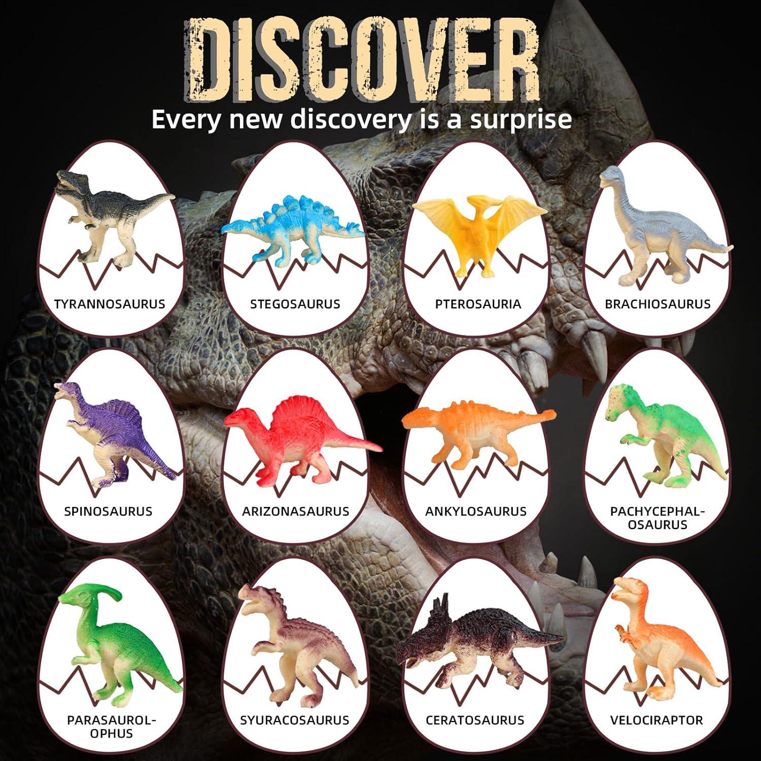 Kit de Excavación de Huevos de Dinosaurio Woumserta 12 Piezas