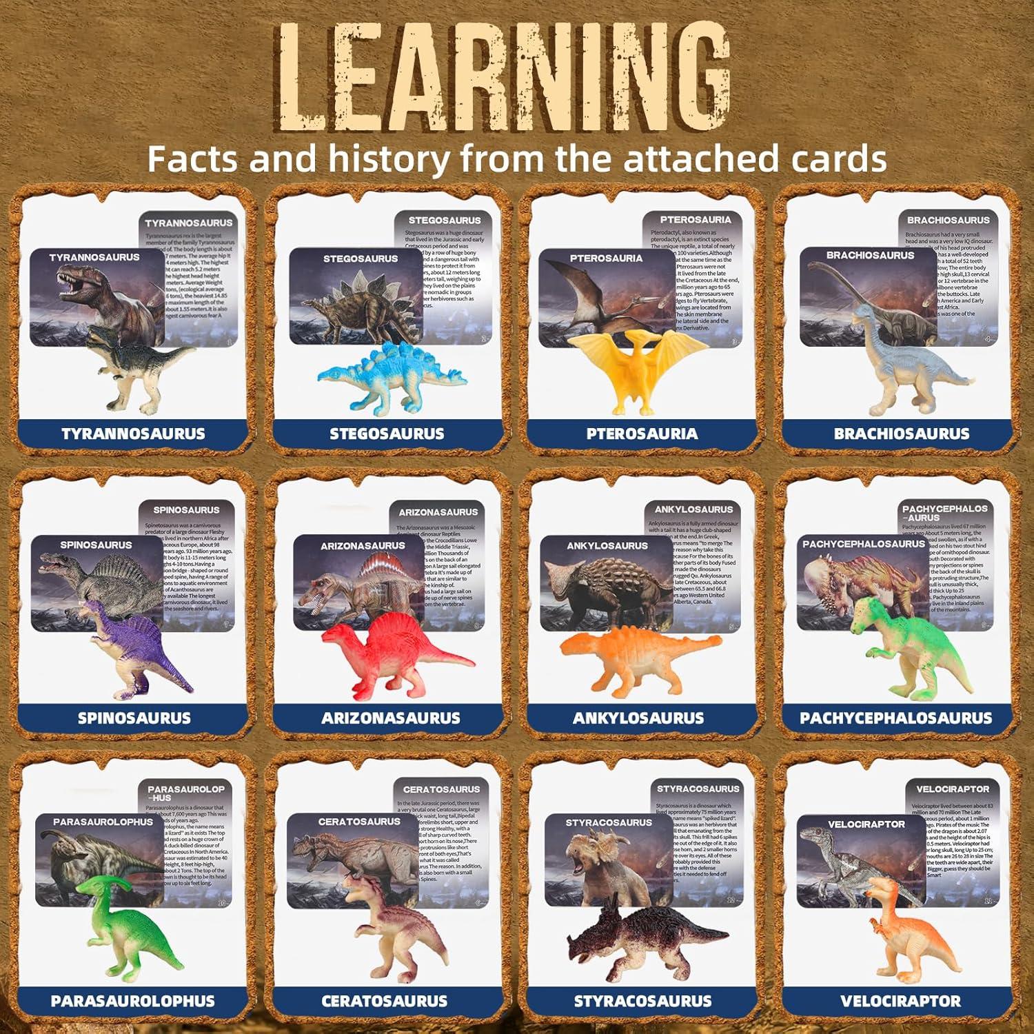 Kit de Excavación de Huevos de Dinosaurio Woumserta 12 Piezas