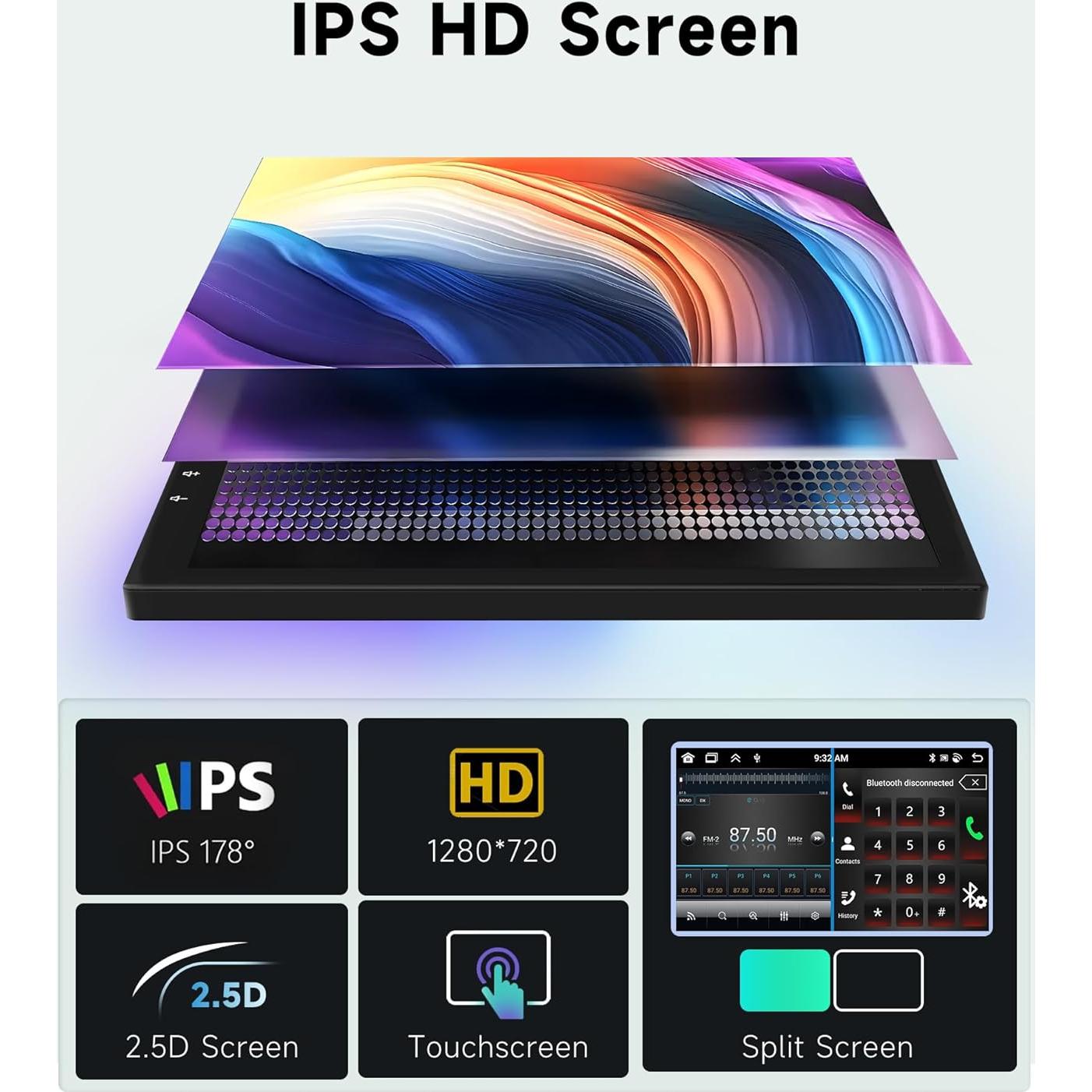 Radio de Coche Podofo 9" Android 13 4G+64G para VW