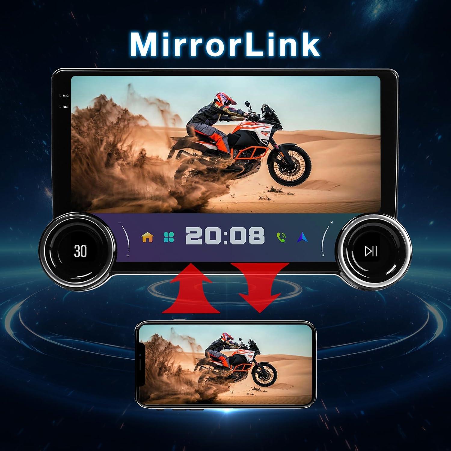 Estéreo de Coche Binize Android 13 10 Pulgadas GPS Bluetooth