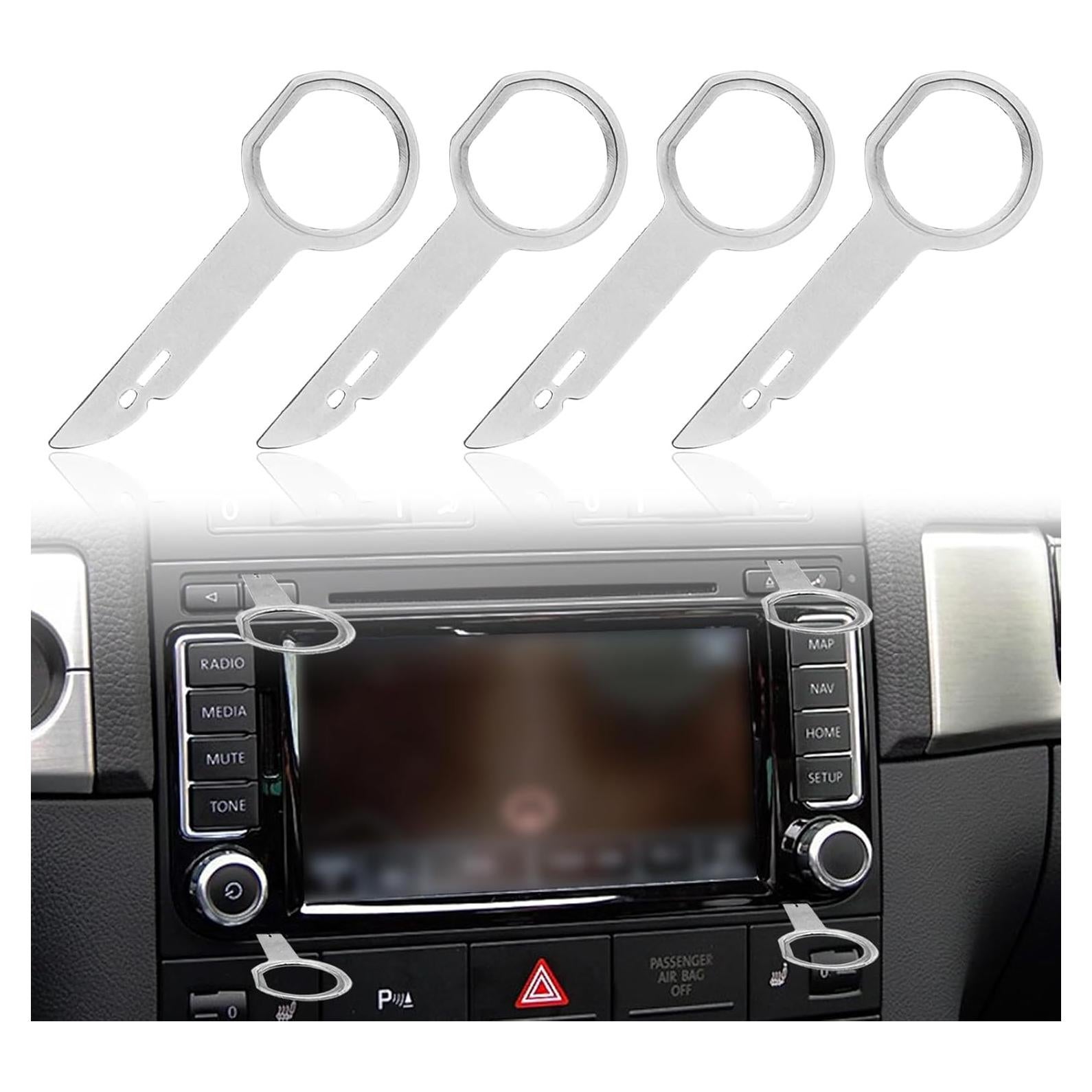 Juego de Llaves de Herramientas de Radio de Coche BSAMZO 4PCS