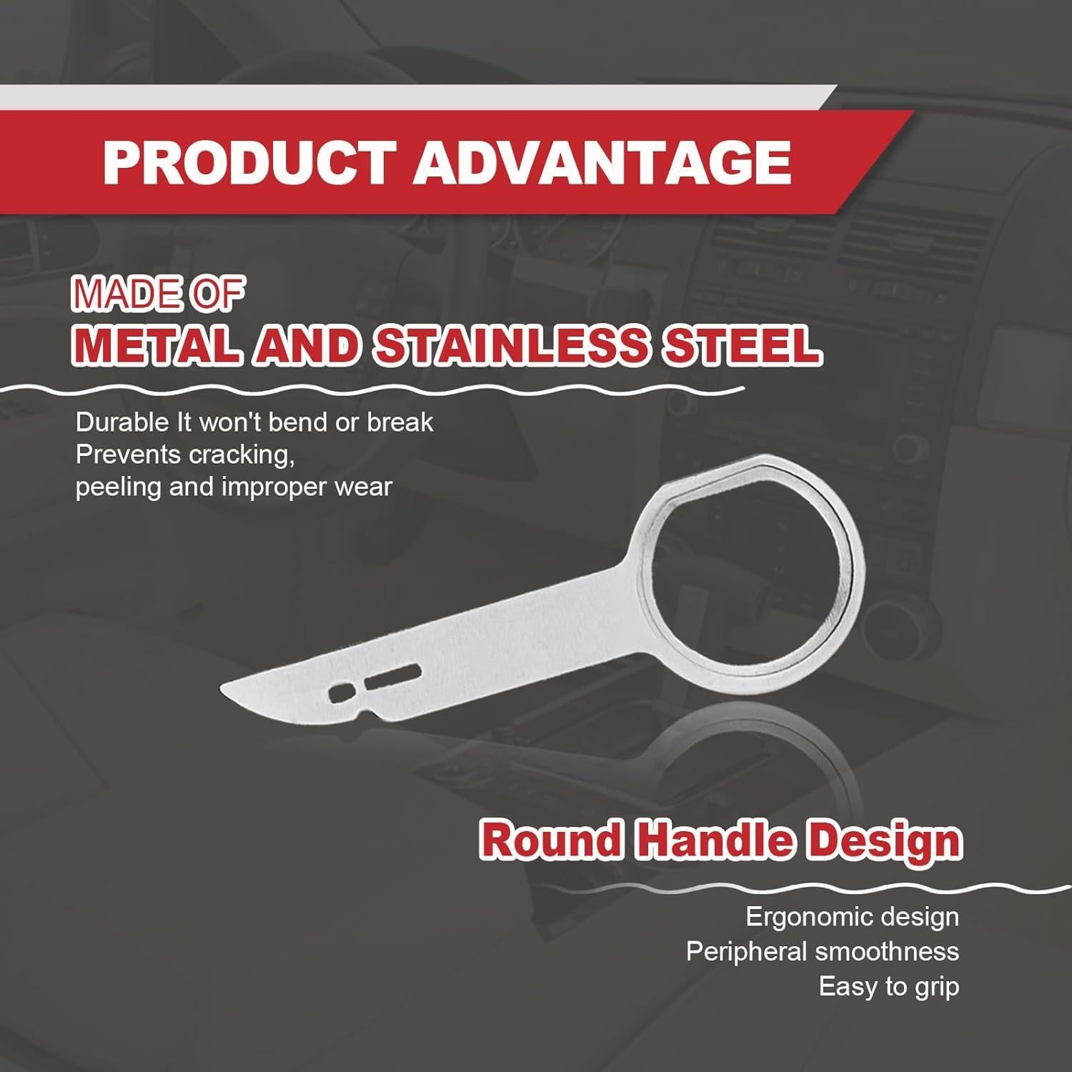 Juego de Llaves de Herramientas de Radio de Coche BSAMZO 4PCS