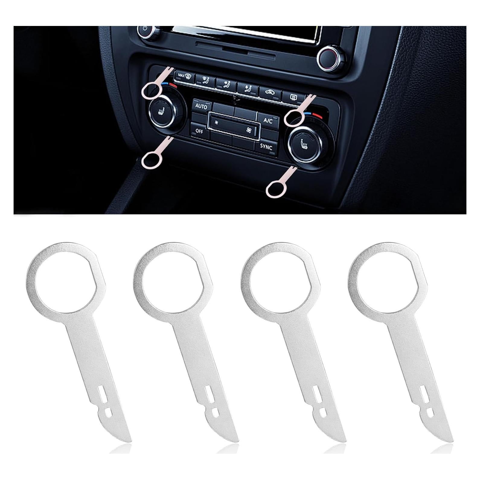 Juego de 4 Llaves de Extracción de Radio Kutyun para Mercedes