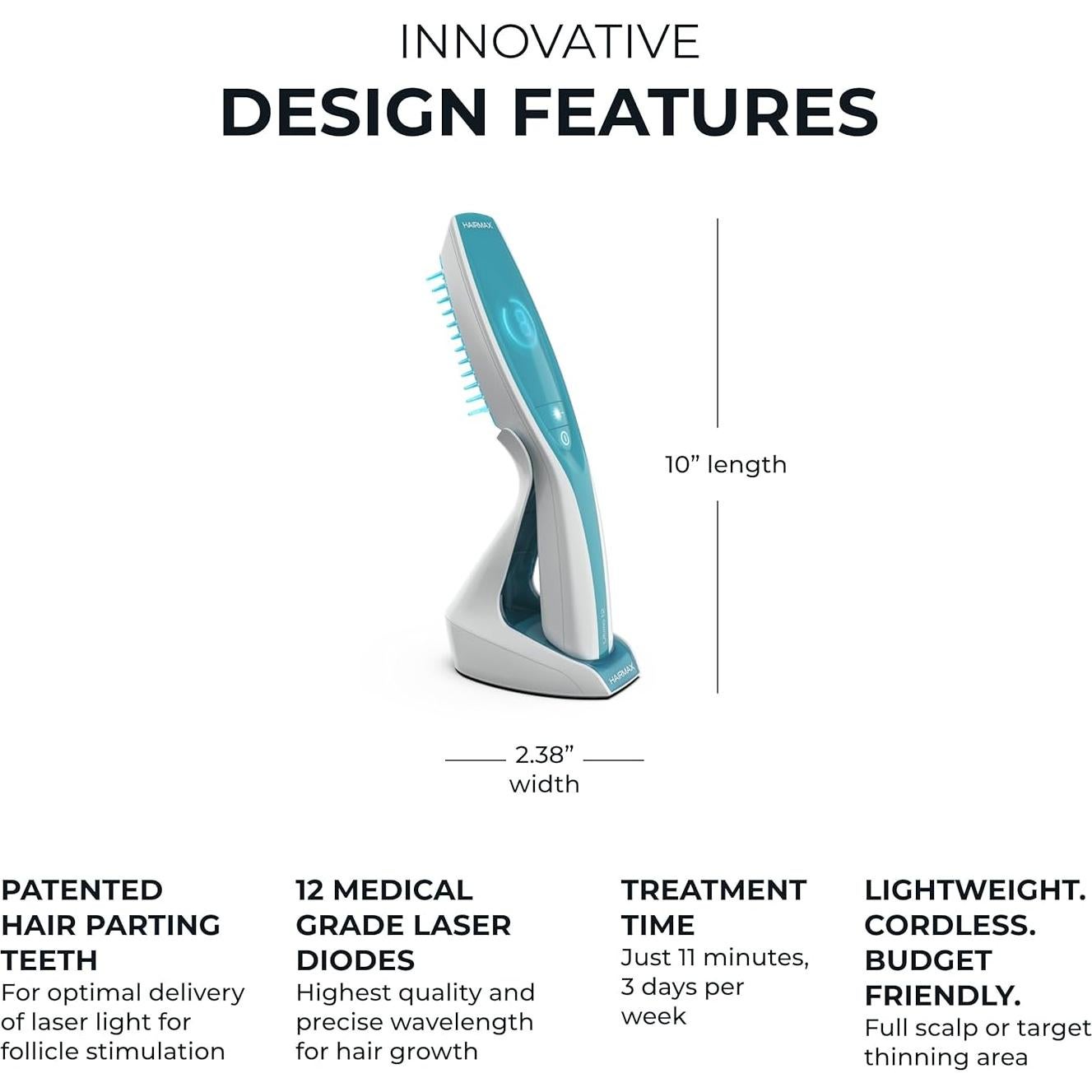 Hairmax Ultima 12 LaserComb - Tratamiento Capilar Inalámbrico