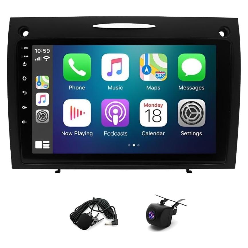 Estéreo de Coche Ftoghe 9" Android 13 para Mercedes R171 2004-2010