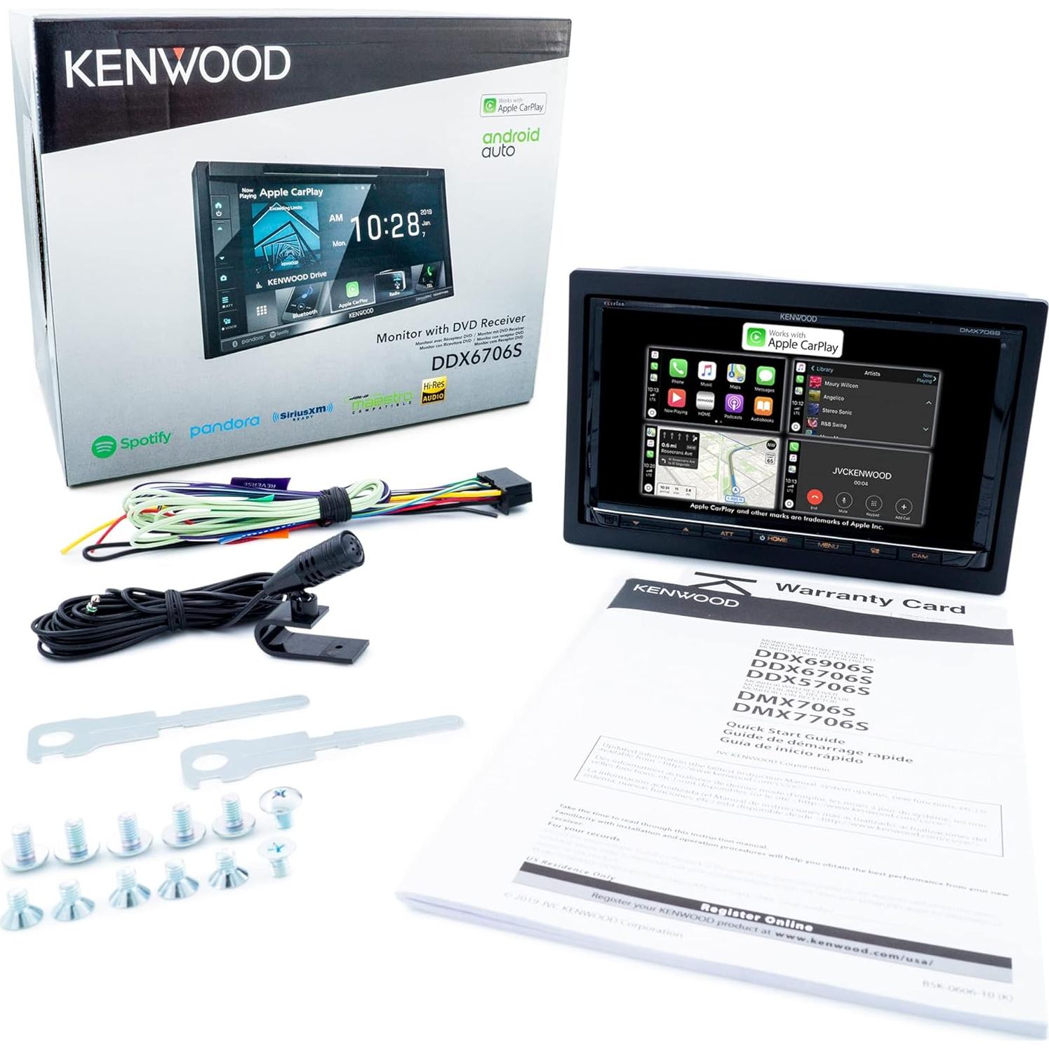 Receptor Multimedia Kenwood DMX7709S 7" Bluetooth CarPlay