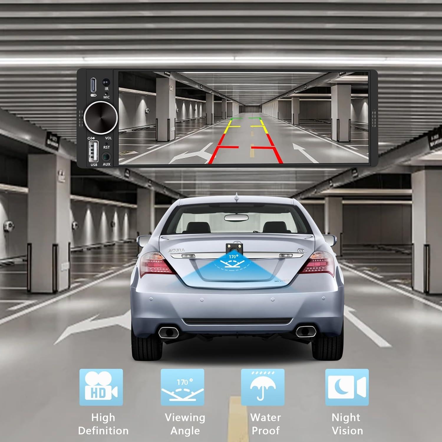 Estéreo de Carro LSLYA LG-628 con Pantalla Táctil 6.28"